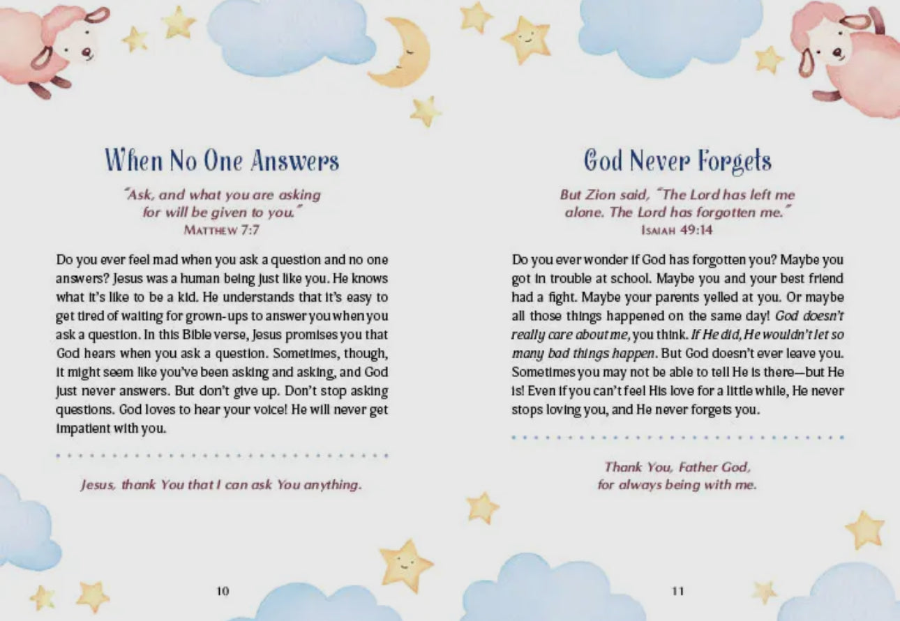3-Minute Bedtime Devotions For Little Hearts