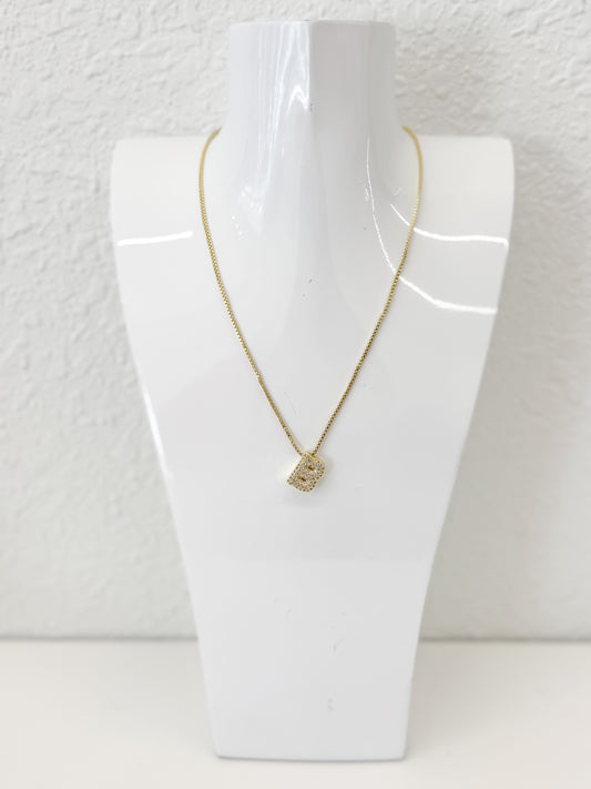 Diamond Initial Necklace