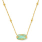 Elisa Lattice Frame Short Pendant Necklace