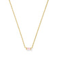 Juliette Gold Pendant Necklace in Rose Quartz