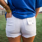 White Denim Shorts