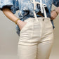 High Risen White Jeans