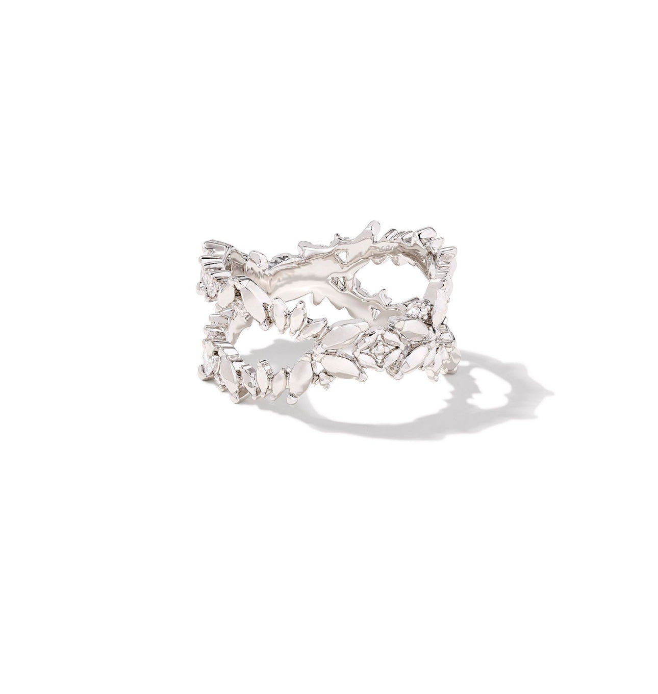 Rosalie Double Band Ring Silver