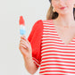 Made For Celebration Red Striped Top