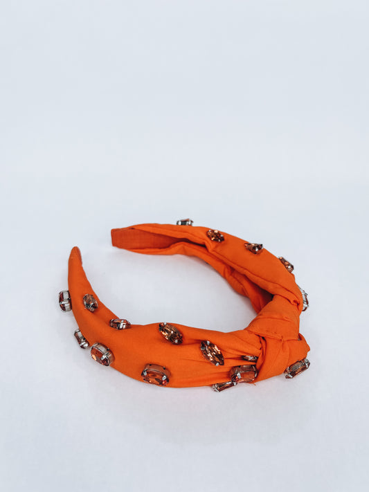 Orange Bling Headband