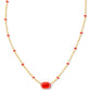 Mini Elisa Satellite Necklace Red