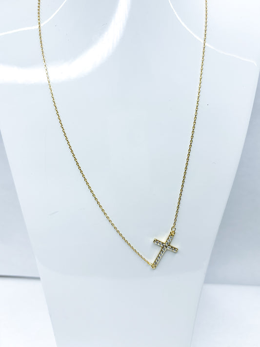 On the Cross Necklace