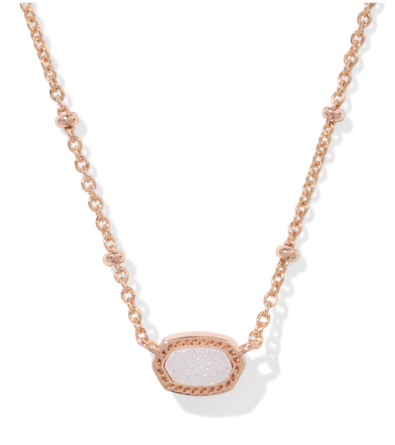 Mini Elisa Satellite Necklace Rose Gold