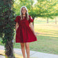 Crimson Bow Dress