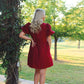 Crimson Bow Dress