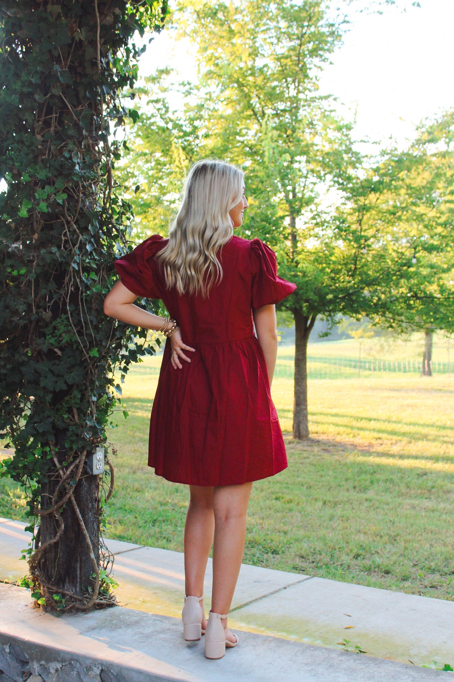 Crimson Bow Dress