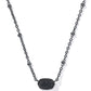 Mini Elisa Satellite Necklace Black