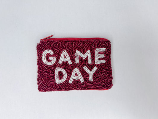 GAMEDAY beaded pouch