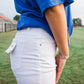 White Denim Shorts