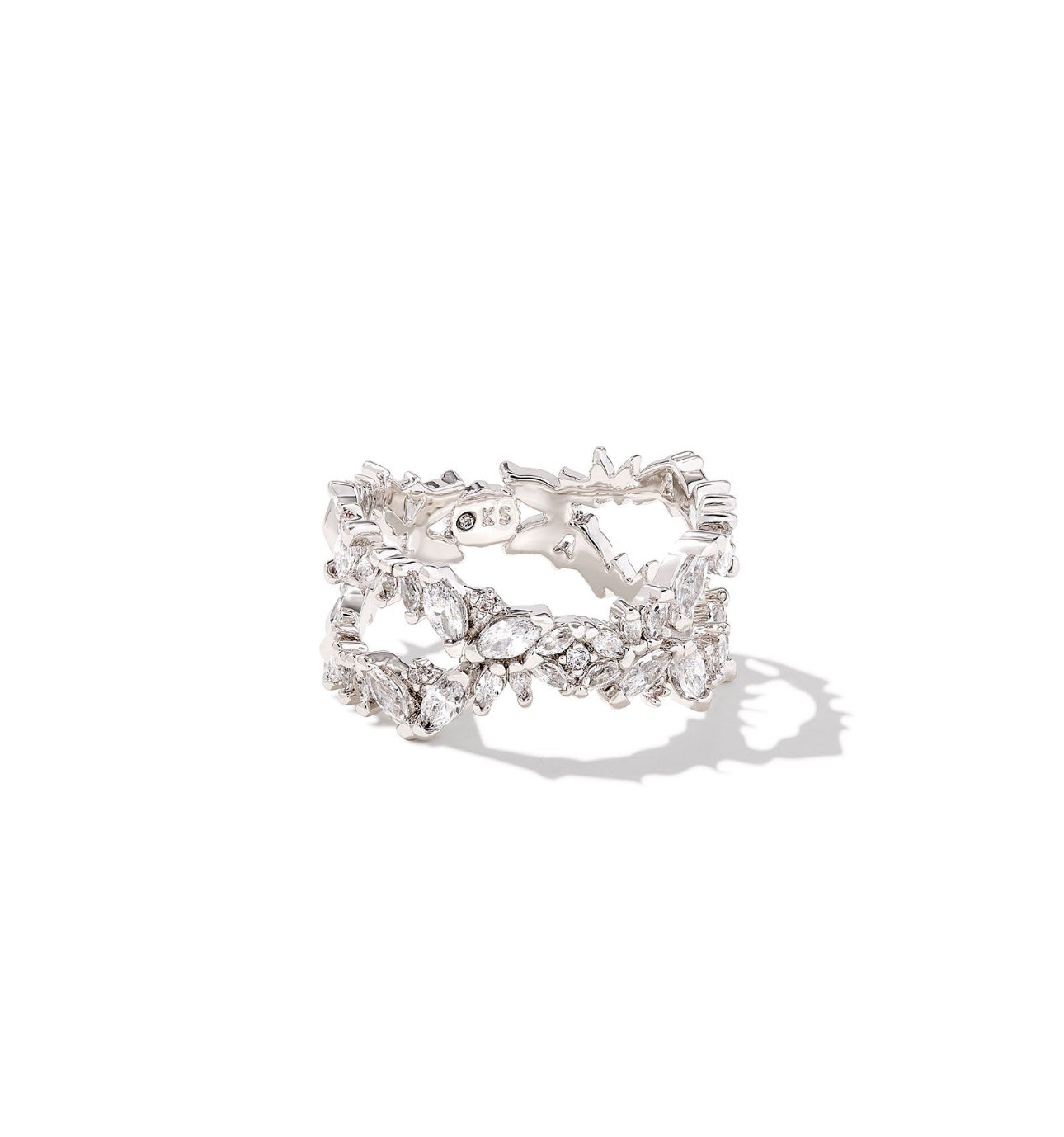 Rosalie Double Band Ring Silver