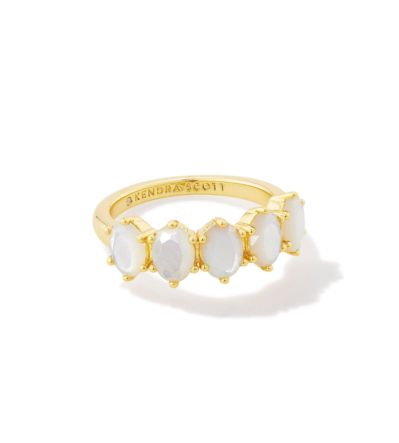 Cailin Crystal Band Ring Gold