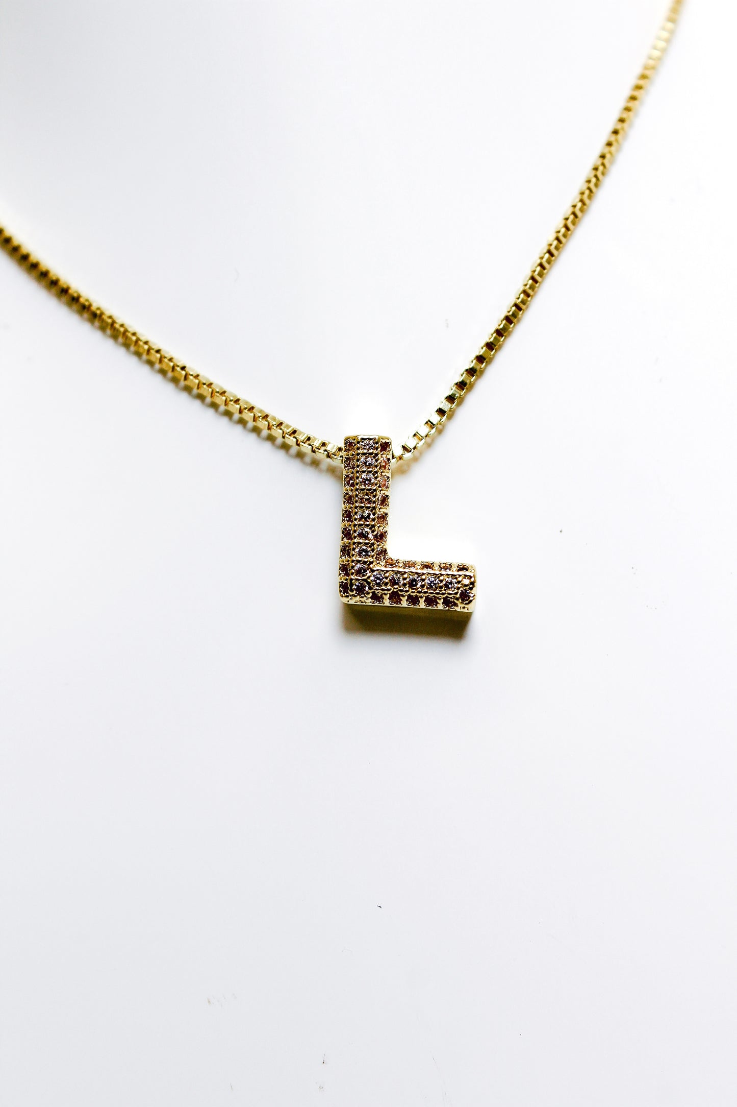 Diamond Initial Necklace