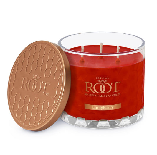 Hollyberry 3-Wick Honeycomb Candle