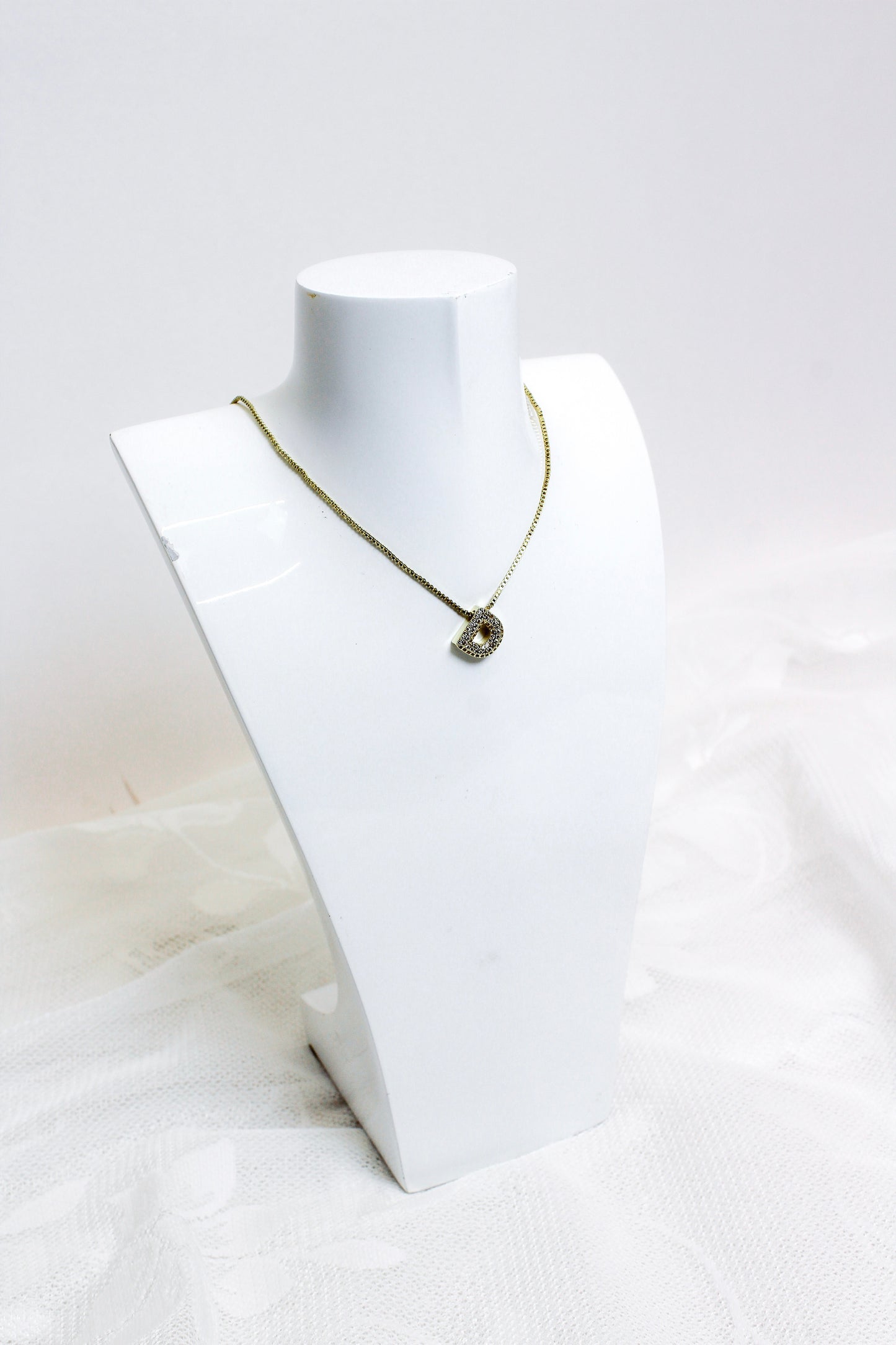 Diamond Initial Necklace