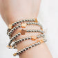 Clover Silver and Gold Mix Beaded Bracelet Set