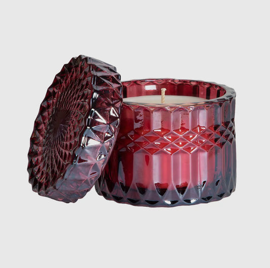 Holiday Hot Toddy 8oz Petite Shimmer Candle (Cranberry Red)