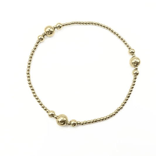 THE NANTUCKET COLLECTION 14K GOLD- FILLED BEADED BRACELETS