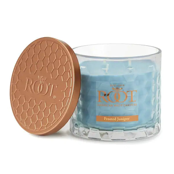 Frosted Juniper 3-Wick Honeycomb Candle