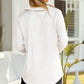 Lapel Collar Buttoned Puff Sleeve Shirt