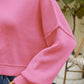 Round Neck Dropped Shoulder Sweater