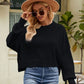 Round Neck Dropped Shoulder Sweater