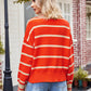 Striped Johnny Collar Sweater