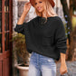 Round Neck Sweater with Pocket