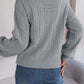 Johnny Collar Drop Shoulder Sweater