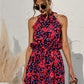 Floral Tied Sleeveless Mini Dress