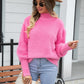 Turtle Neck Long Sleeve Pullover Sweater