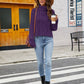 Turtle Neck Cable-Knit Sweater