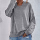 Dropped Shoulder Slit Hoodie