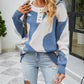 Buttoned Round Neck Drop Shoulder Sweater