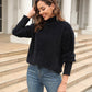 Turtle Neck Long Sleeve Pullover Sweater