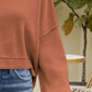 Round Neck Dropped Shoulder Sweater