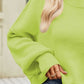 Round Neck Dropped Shoulder Sweater