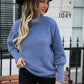 Turtle Neck Long Sleeve Pullover Sweater