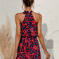 Floral Tied Sleeveless Mini Dress