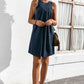 Round Neck Sleeveless Mini Dress