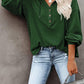 Buttoned Drop Shoulder Hoodie