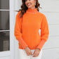 Turtle Neck Long Sleeve Pullover Sweater