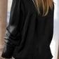 Lapel Collar Buttoned Puff Sleeve Shirt