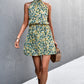 Floral Tied Sleeveless Mini Dress