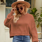Round Neck Dropped Shoulder Sweater