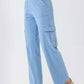 Button Fly Pocketed Long Jeans